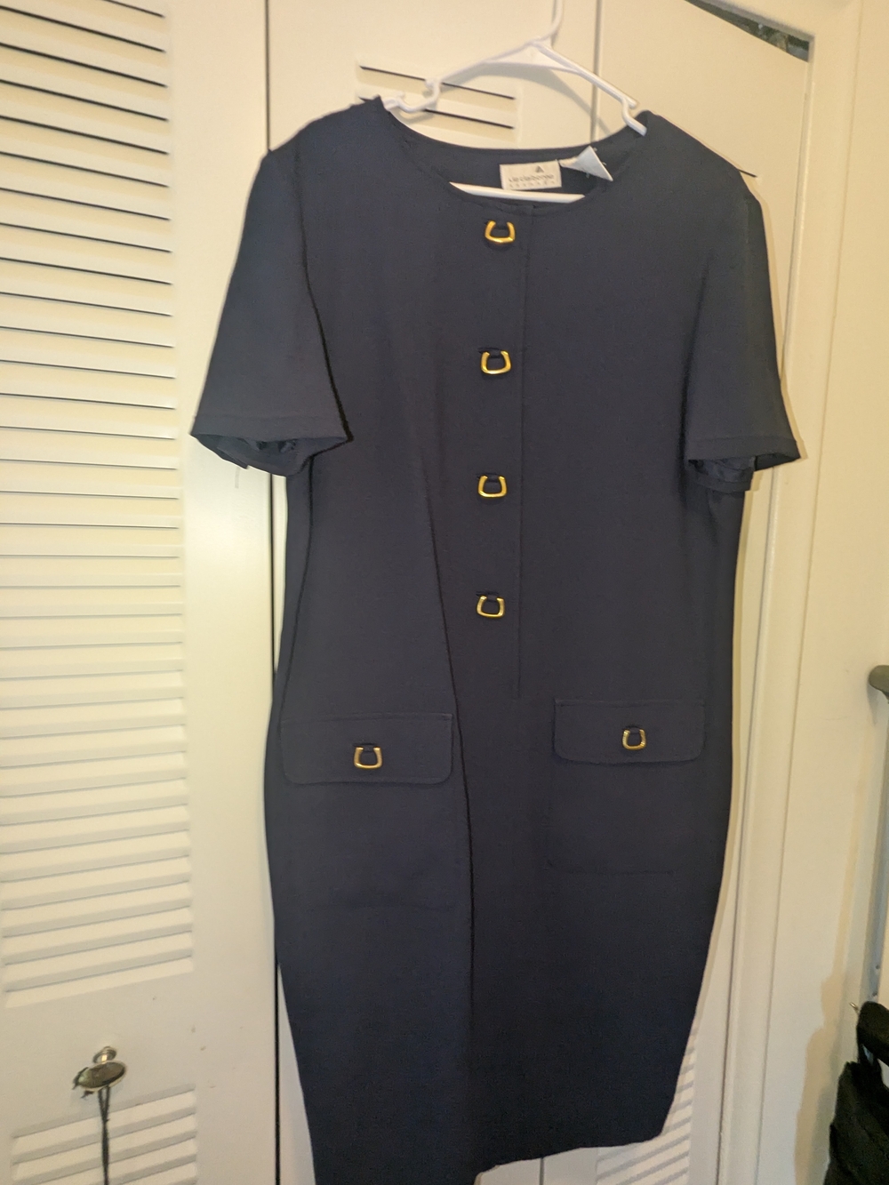 Vintage Liz Claiborne Midi Shift Dress